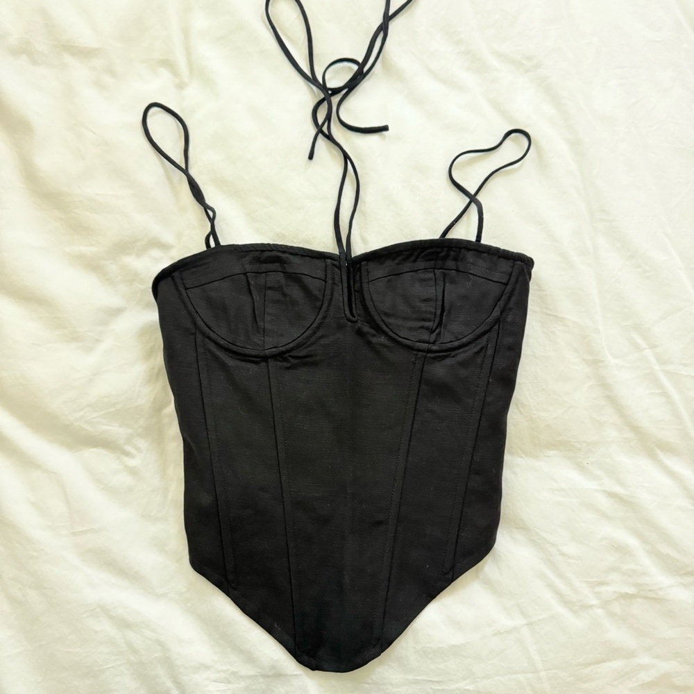 Lioness Black Corset Top